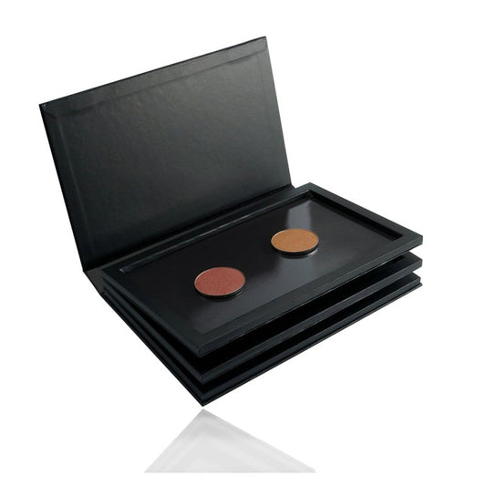 3-Layer Book Shaped Magnetic Eyeshadow Palette Large Empty Makeup Storage Box XBL