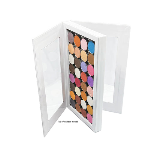 Coosei Double Sided Empty Magnetic Eyeshadow Palette White color Cardboard palette  DWL1