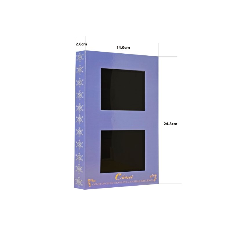 Coosei Foldable Empty Magnetic Eyeshadow Palette with Mirror Cardboard palette DBL2 - Coosei