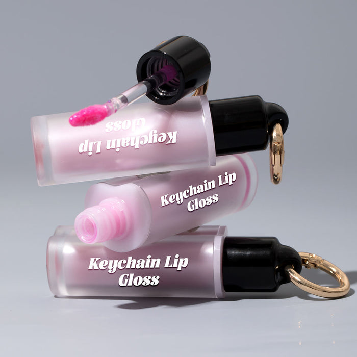 Private Label Keychain Clip Lip Gloss Tint - Hydrating - Style B