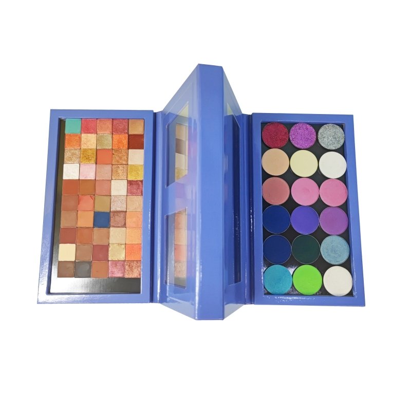 Coosei Foldable Empty Magnetic Eyeshadow Palette with Mirror Cardboard palette DBL2 - Coosei