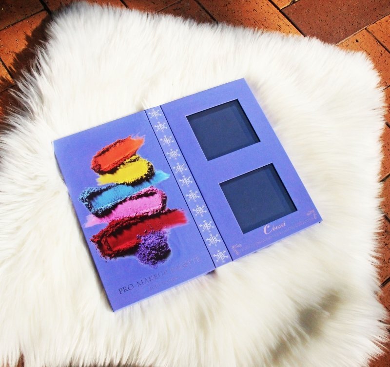 Coosei Foldable Empty Magnetic Eyeshadow Palette with Mirror Cardboard palette DBL2 - Coosei