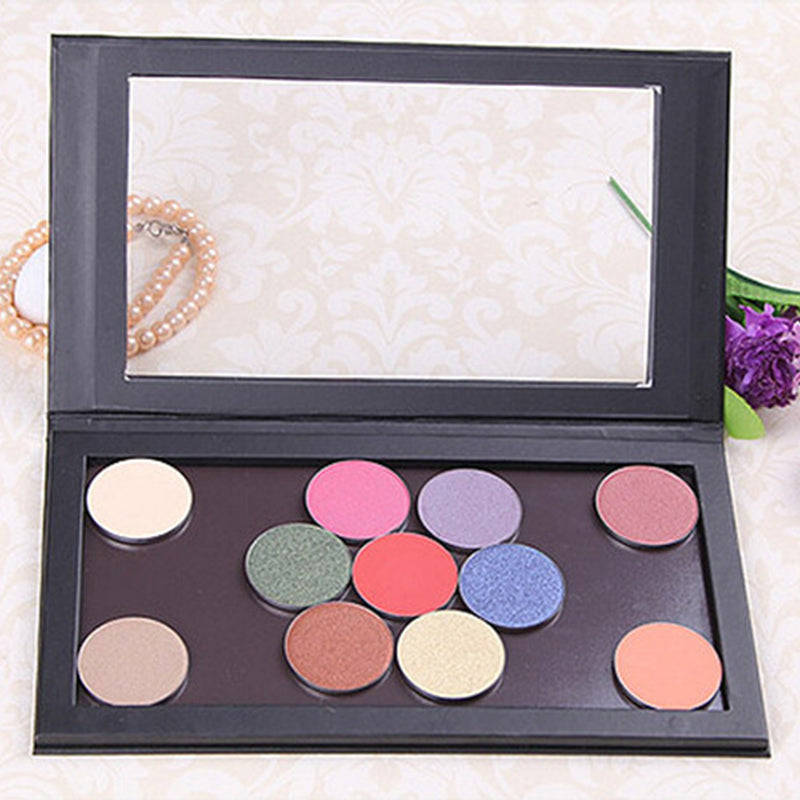 Coosei Black Matte Empty Magnetic Eyeshadow Makeup Palette Large size BL
