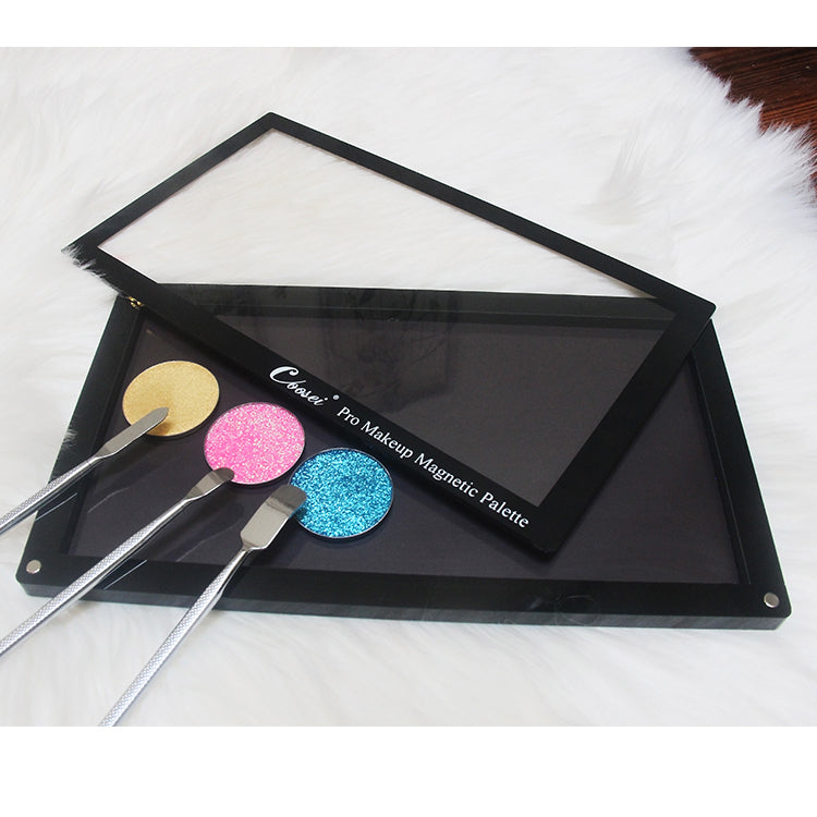 Coosei Acrylic Empty Magnetic Eyeshadow  makeup Palette large size ABL1