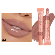 Liquid Glossy Lip Gloss Plush Brush Head Squeeze Lip Gloss Lip Glaze