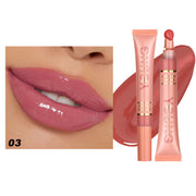 Liquid Glossy Lip Gloss Plush Brush Head Squeeze Lip Gloss Lip Glaze