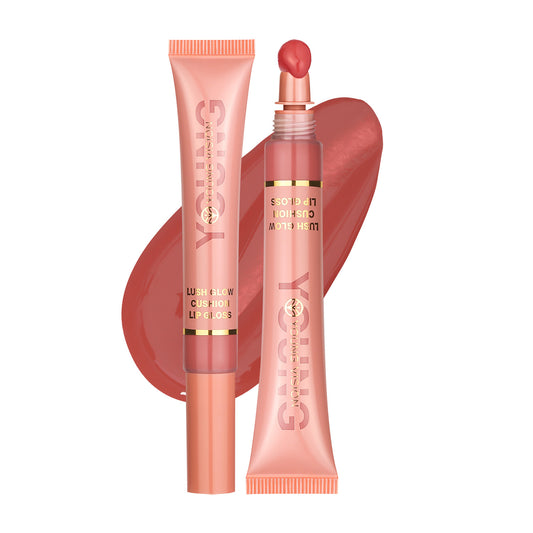 Liquid Glossy Lip Gloss Plush Brush Head Squeeze Lip Gloss Lip Glaze