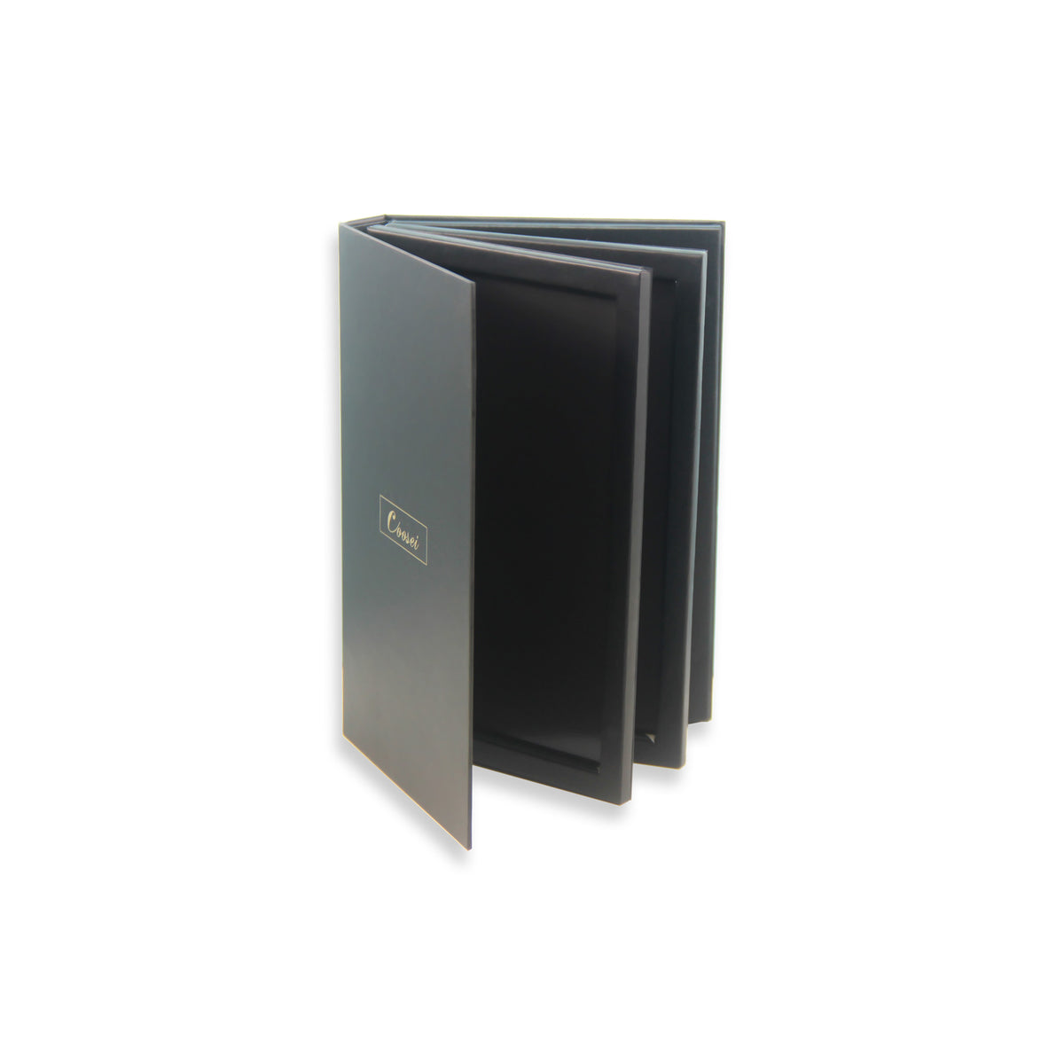 Paleta de sombras de ojos magnética con forma de libro de 3 capas Coosei, caja de almacenamiento de maquillaje vacía grande XBL