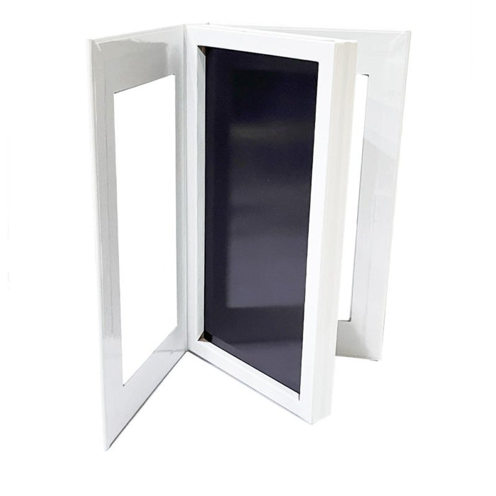 Coosei Double Sided Empty Magnetic Eyeshadow Palette White color Cardboard palette  DWL1