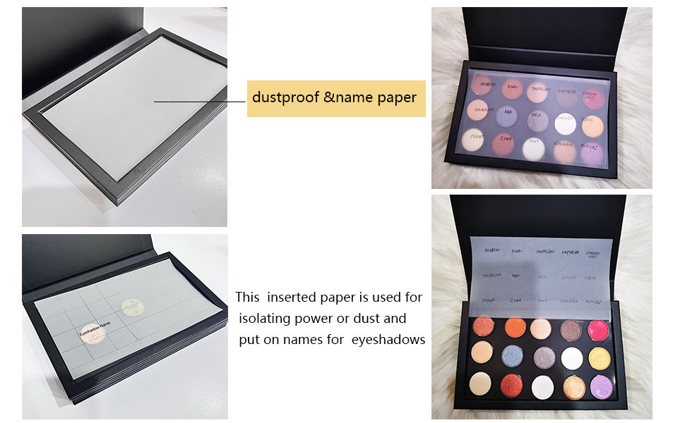 4-Layer Book Shaped Magnetic Eyeshadow Palette Empty Makeup Storage Box For Eyeshadow Lipstick Blush Powder extra large big space