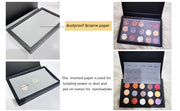 Paleta de sombras de ojos magnética vacía con forma de libro de Coosei, 4 capas XXBL 