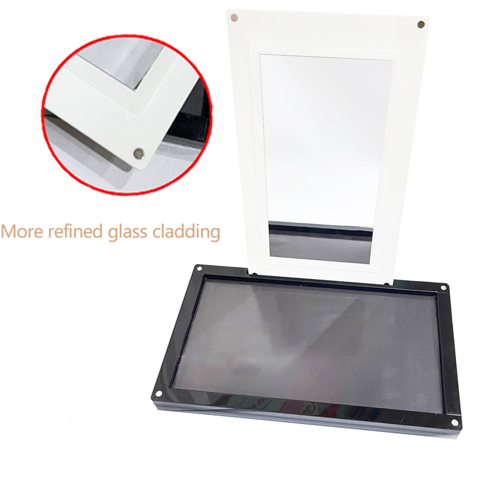 Paleta de sombras de ojos magnética vacía de acrílico Coosei con espejo apilable de 2 capas superpuestas dABL2 