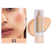 Multi-Use Liquid Foundation Makeup, Full Coverage Lightweight Buildable Foundation, Natural Finish
