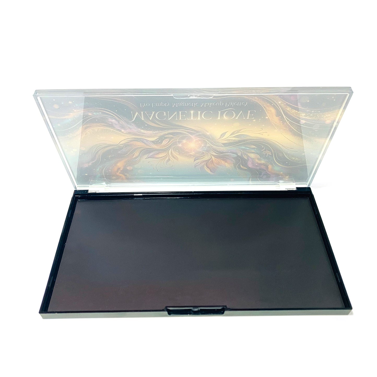 Coosei Empty Magnetic Makeup Palette "Magnetic Love" - 21 Pans Custom Depotting Organizer for Eyeshadow & Blush, Travel MUA Kit