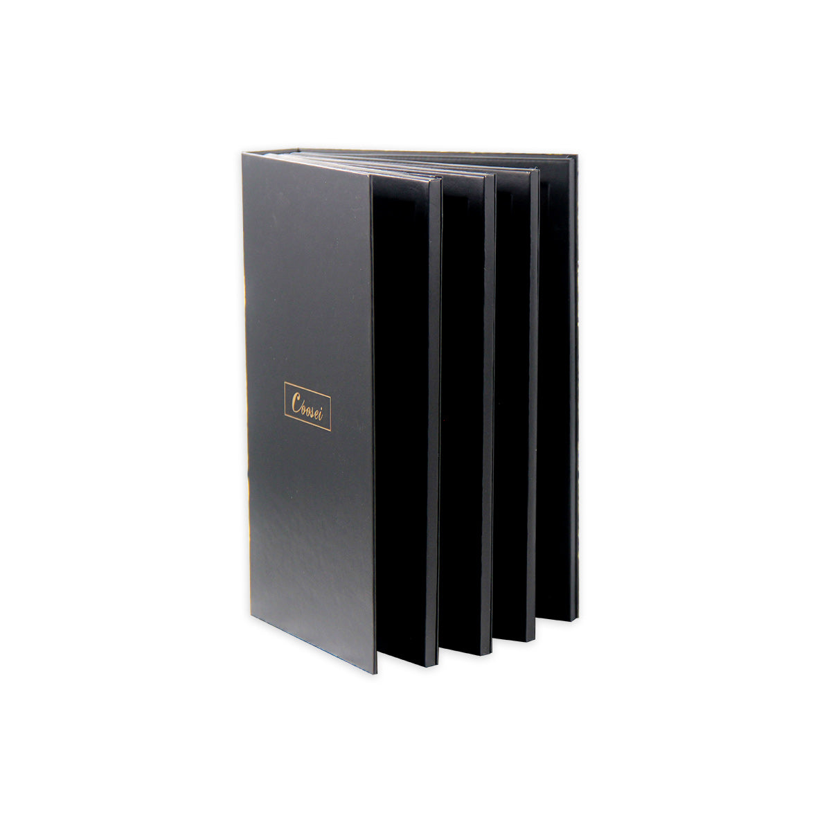 Paleta de sombras de ojos magnética vacía con forma de libro de Coosei, 4 capas XXBL 