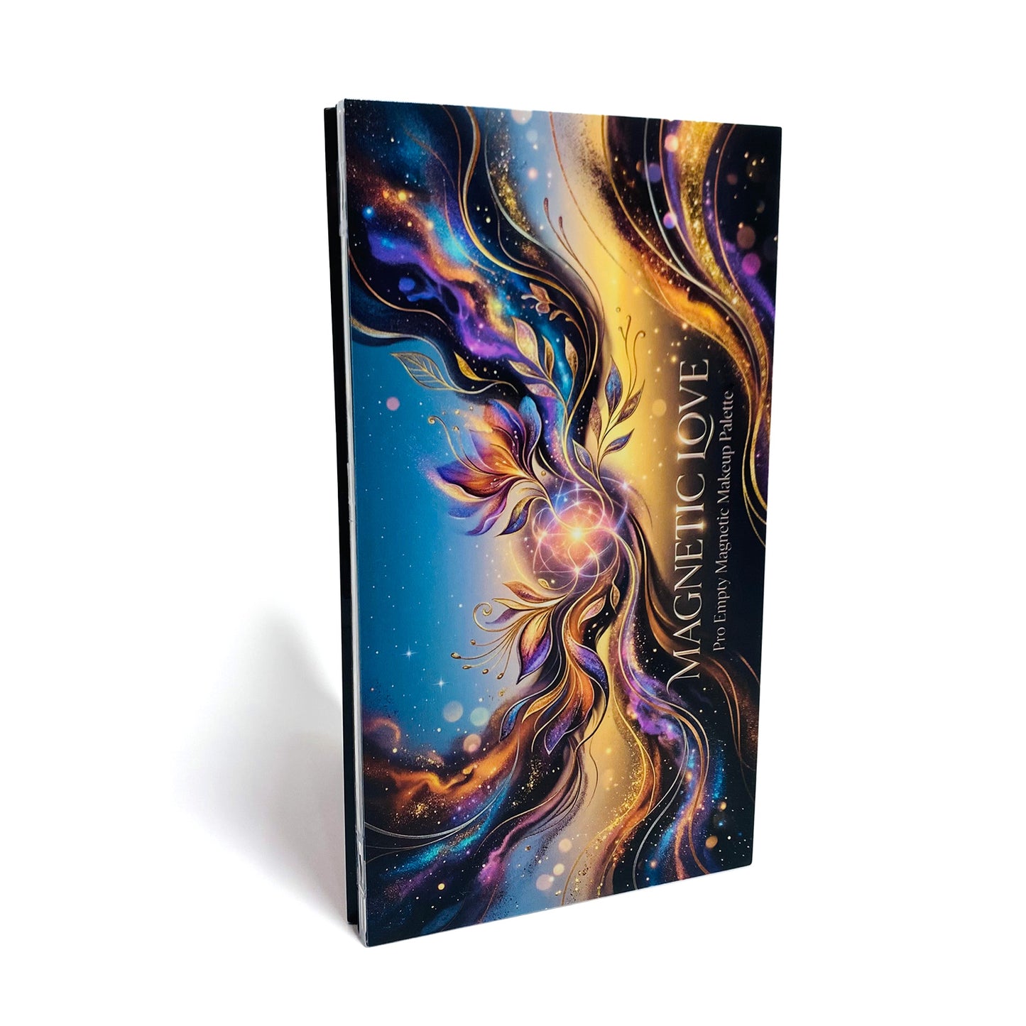 Coosei Empty Magnetic Makeup Palette "Magnetic Love" - 21 Pans Custom Depotting Organizer for Eyeshadow & Blush, Travel MUA Kit