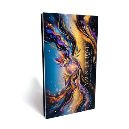 Coosei Empty Magnetic Makeup Palette "Magnetic Love" - 21 Pans Custom Depotting Organizer for Eyeshadow & Blush, Travel MUA Kit