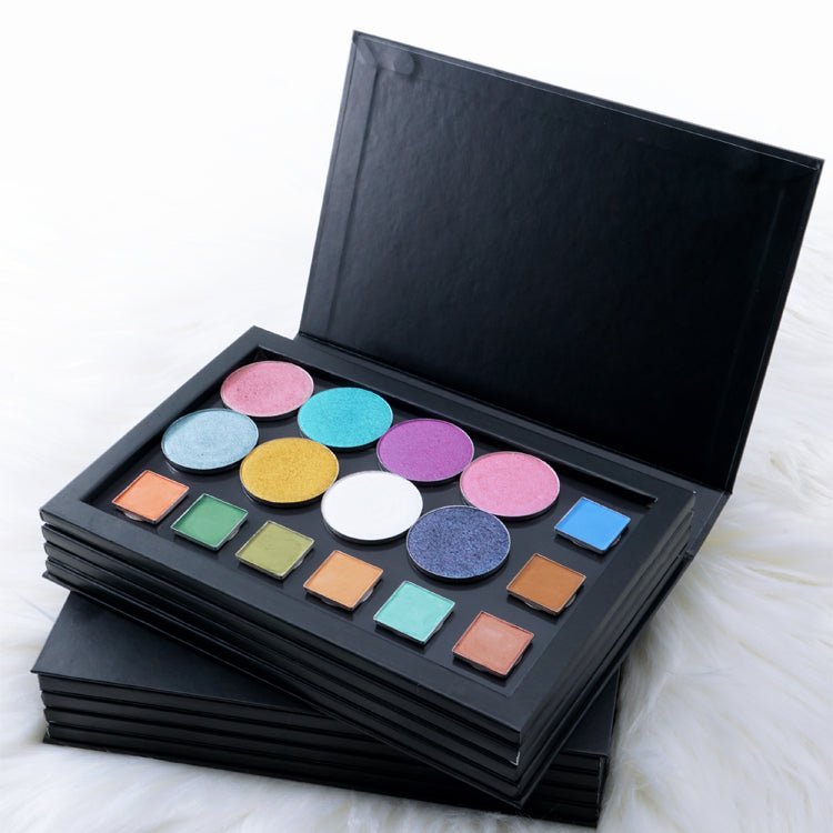 Coosei Book Shaped Empty Magnetic Eyeshadow Palette 4 Layers XXBL - Coosei