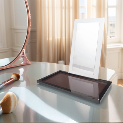 Paleta de sombras de ojos magnética vacía de acrílico Coosei con espejo apilable de 2 capas superpuestas dABL2 