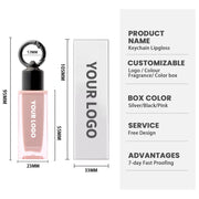 Private Label Keychain Clip Lip Gloss Tint - Hydrating - Vegan product image 6 for Coosei private label lip gloss customization