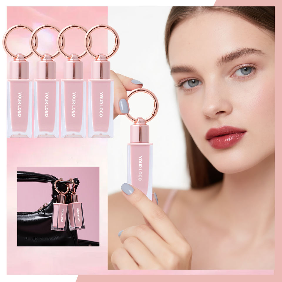 Private Label Keychain Clip Lip Gloss Tint - Glass Shine