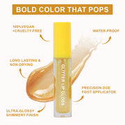 Private Label Hydrating Glitter Lip Gloss - Vegan Fruit product image 5 for Coosei private label lip gloss customization