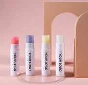 Private Label Tinted Macaron Lip Balm - Pink Cream 4g product image 1 for Coosei private label lip balm customization