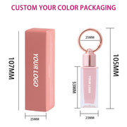 Private Label Keychain Clip Lip Gloss Tint - Glass Shine product image 1 for Coosei private label lip gloss customization