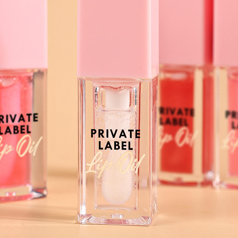 Private Label Plumping Lip Oil - Nude Gloss Tube 5mL