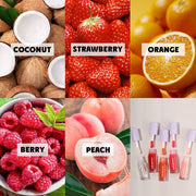 Private Label Vegan Fruit Lip Oil - Coconut Peach 5mL product image 6 for Coosei private label lip oil customization