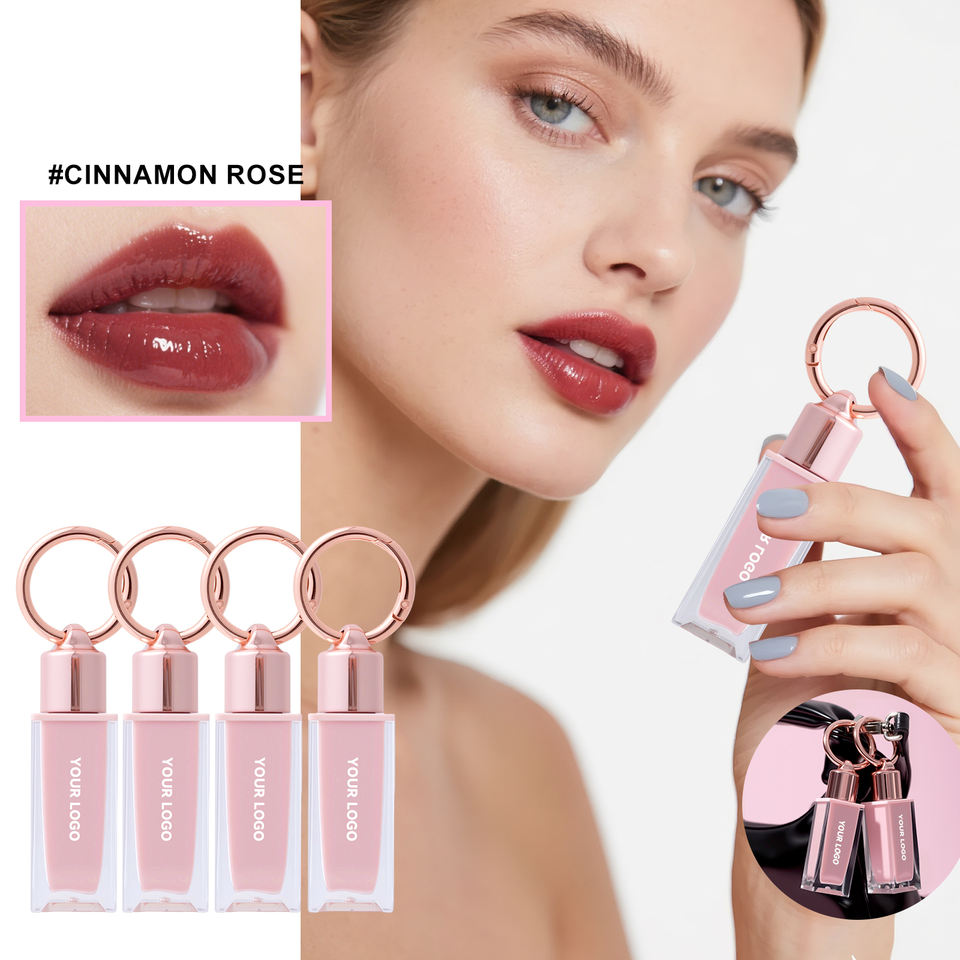 Private Label Keychain Clip Lip Gloss Tint - Plumping