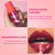 Private Label Plumping Lip Oil Gloss - Hydrating - swirl lip product image 5 for Coosei private label lip gloss customization