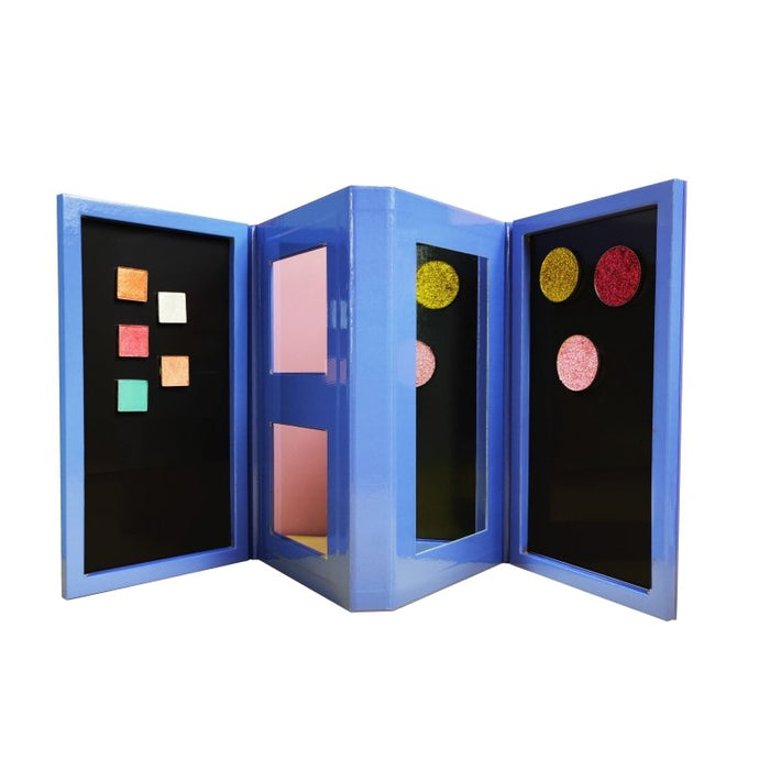 Coosei Foldable Empty Magnetic Eyeshadow Palette with Mirror Cardboard palette DBL2