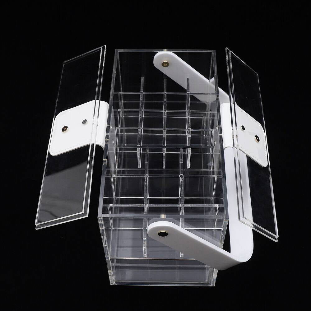 Large Clear Acrylic Cosmetic Makeup Storage Box Organizer - Stylish, Durable, and Functional