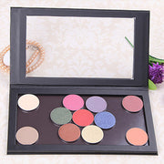 Paleta de sombras de ojos magnética vacía Coosei Black Matte de cartón de tamaño grande BL