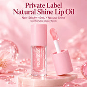 Private Label Natural Shine Lip Oil - Non-Sticky 5mL