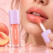 Private Label Coconut Peach Lip Oil - Tinted Glow 5mL
