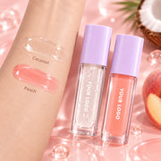 Private Label Coconut Peach Lip Oil - Tinted Glow 5mL