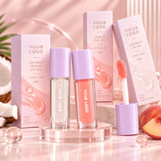 Private Label Coconut Peach Lip Oil - Tinted Glow 5mL