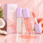 Private Label Coconut Peach Lip Oil - Tinted Glow 5mL
