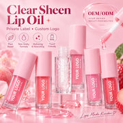 Private Label Plant Tinted Lip Oil - Clear Sheen 5mL