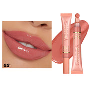 Liquid Glossy Lip Gloss Plush Brush Head Squeeze Lip Gloss Lip Glaze