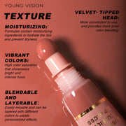 Liquid Glossy Lip Gloss Plush Brush Head Squeeze Lip Gloss Lip Glaze