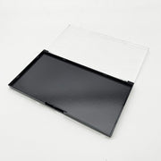 Magnetic Makeup Palette Empty with Clear Lid – Rectangular Black Base - Coosei