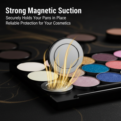 Coosei Empty Magnetic Makeup Palette "Magnetic Love" - 21 Pans Custom Depotting Organizer for Eyeshadow & Blush, Travel MUA Kit