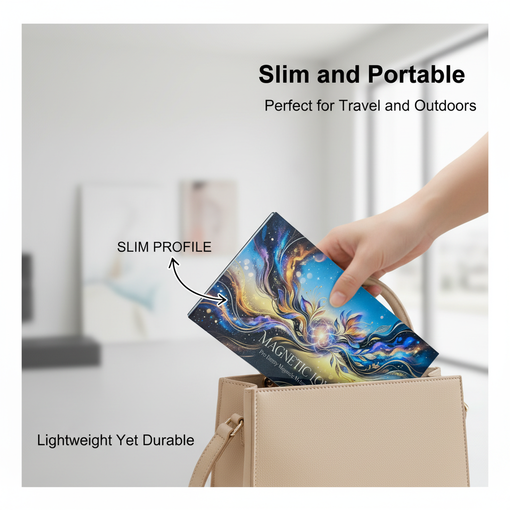 Coosei Empty Magnetic Makeup Palette "Magnetic Love" - 21 Pans Custom Depotting Organizer for Eyeshadow & Blush, Travel MUA Kit