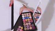 Paleta de sombras de ojos magnética vacía de acrílico Coosei con espejo apilable de 2 capas superpuestas dABL2 